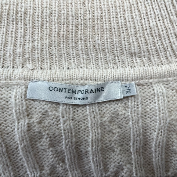 Twisted cable turtleneck sweater - Picture 3 of 4